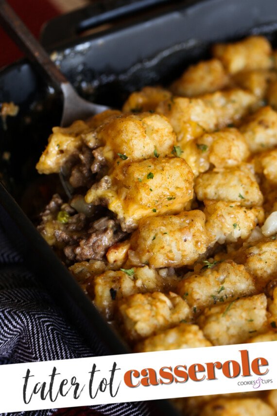 Tater Tot Casserole (aka Hot Dish) Pinterest Image