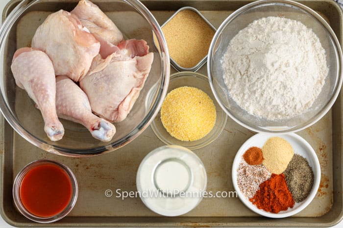 Hozzávalók a Air Fryer Fried Chicken elkészítéséhez