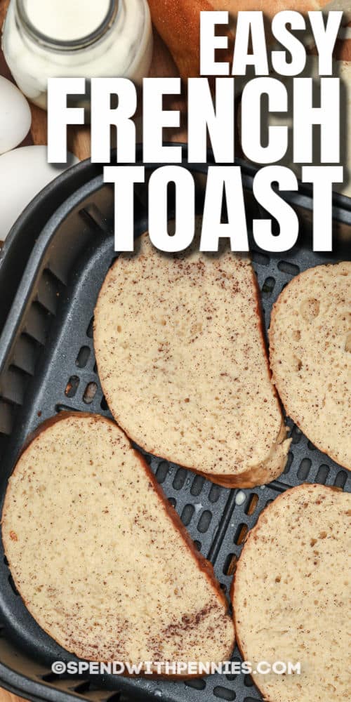 közelről a Air Fryer francia pirítós címmel