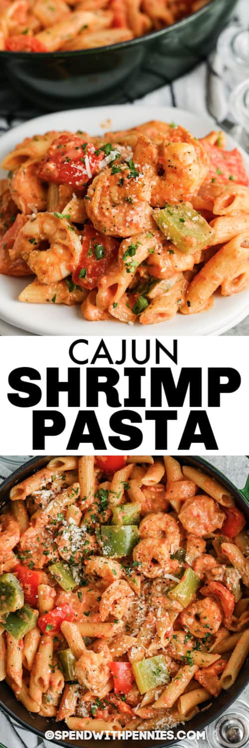 A Cajun garnélarák tészta gyorsan és egyszerűen elkészíthető, de ó, nagyon finom! A fűszeres és tejszínes mártás íze a legjobb, mint a penne tészta. #Wetwithpennies #cajunshrimppasta #entree #recept #fűszeres #könnyen #ageageage #krémes # best #withpeppers #easyonepot Cajun garnélarák tészta bevonva és a bankban címmel