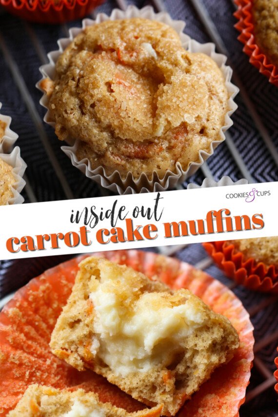 Inside Out Carrot Cake Muffins Pinterest Image