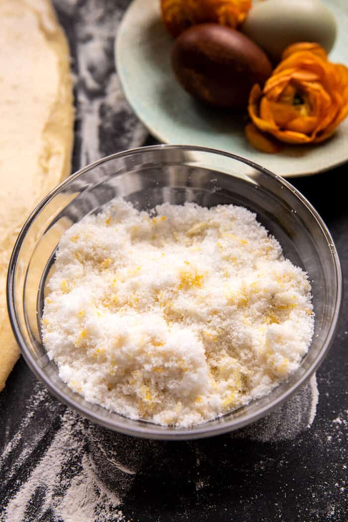 előkészítő fotó citromcukorról 