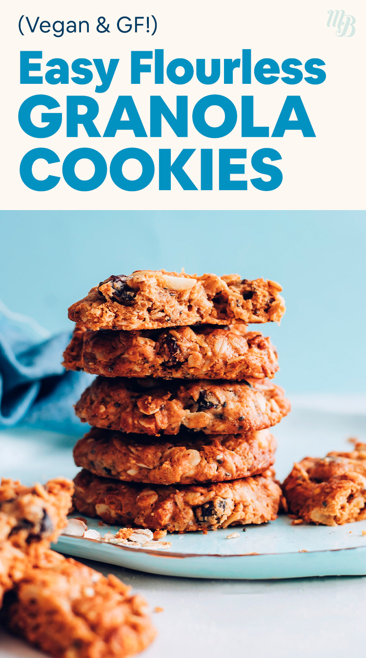 Halom vegán és gluténmentes liszt nélküli granola süti