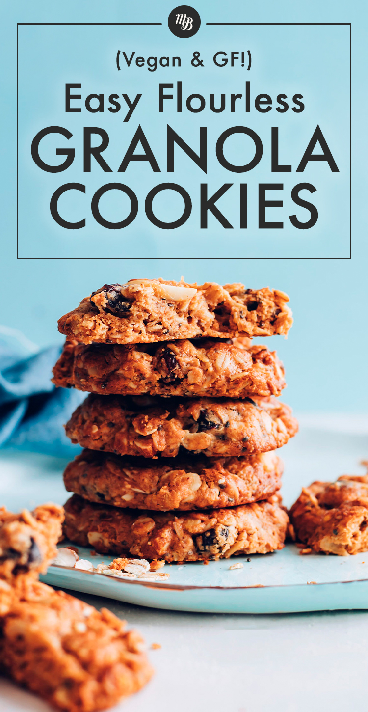 Halom vegán és gluténmentes liszt nélküli granola süti