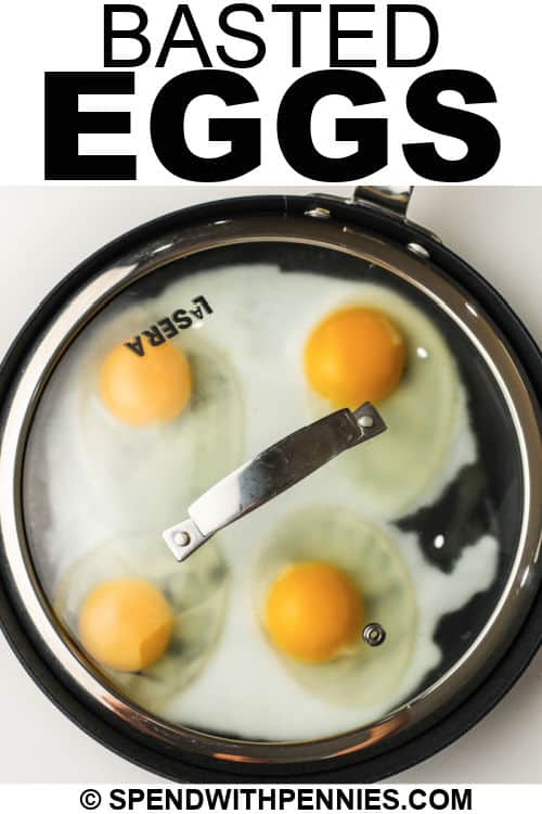 Basted Eggs főzés a serpenyőben, írás