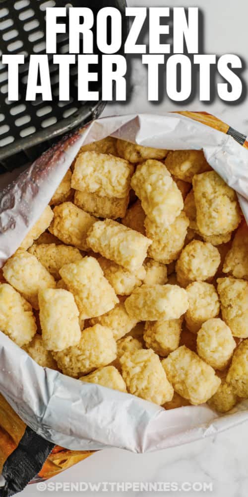 Hozzávalók a Air Fryer Frozen Tater Tots készítéséhez írással