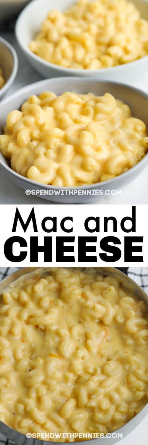 15 perc Mac és sajt edény, lemezezett edénnyel és írással