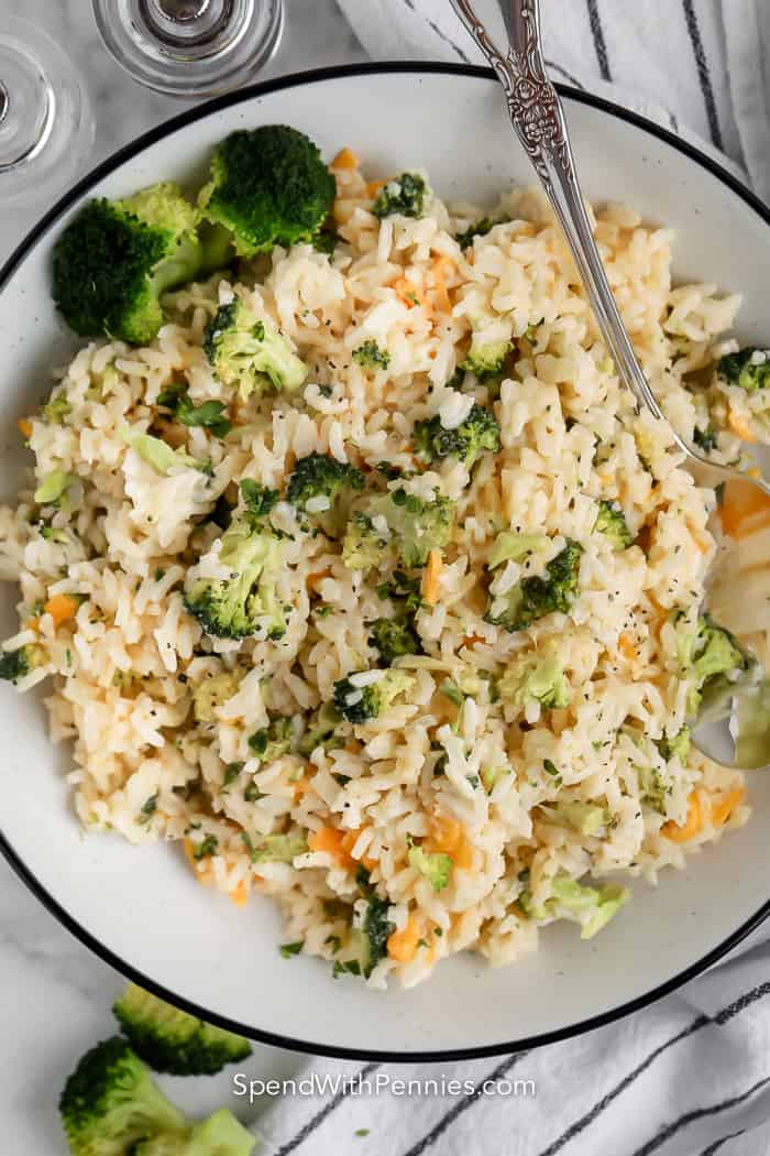 brokkoli rizs a lemez