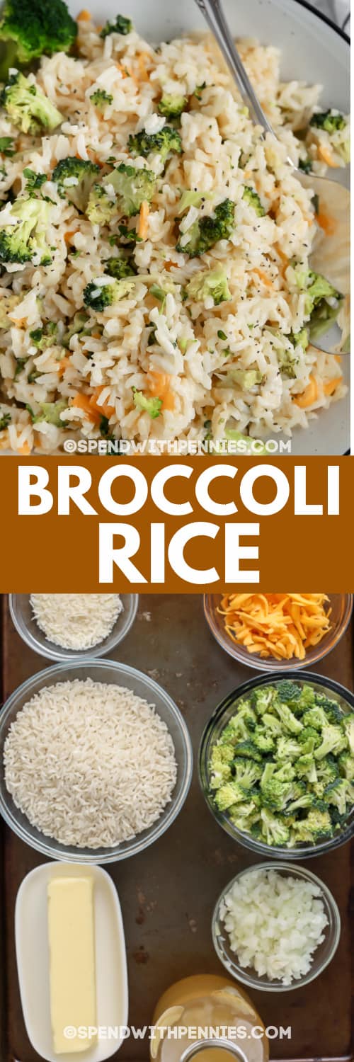 brokkoli rizs és összetevők szöveggel