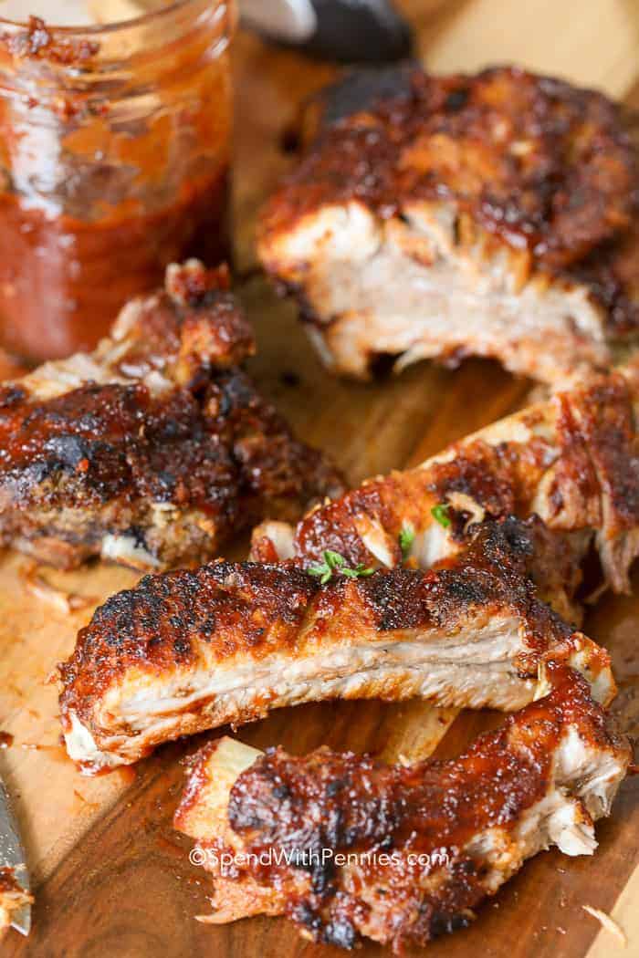 Barbecue bordák a kemencében