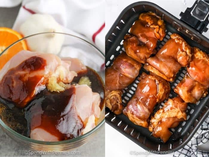 a Hoisin combok levegős olajsütő hozzáadása a légsütőhöz