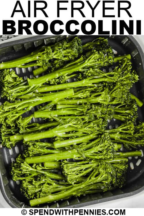 Légsütő Broccolini a sütőben írással