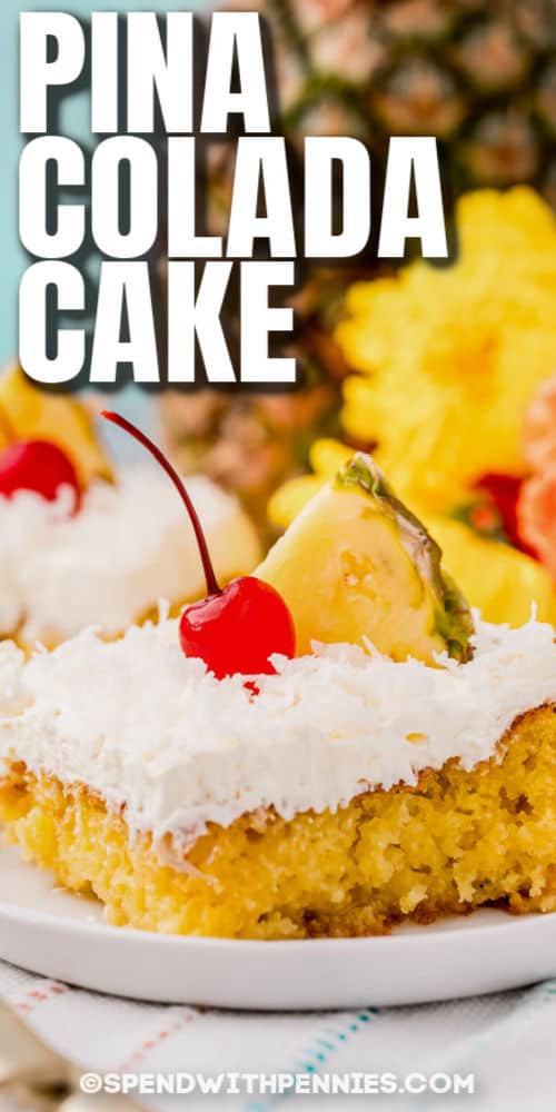 címmel borított Pina Colada süteményt