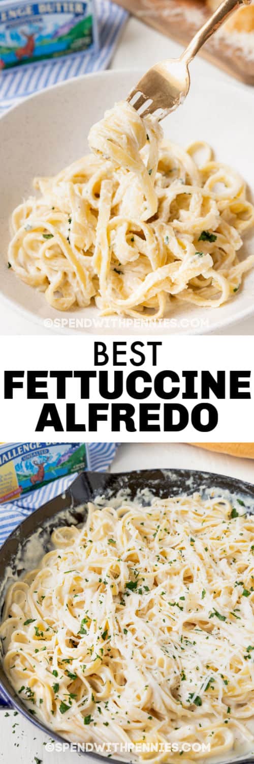 Fettuccine Alfredót főzött a serpenyőben, és címmel borították