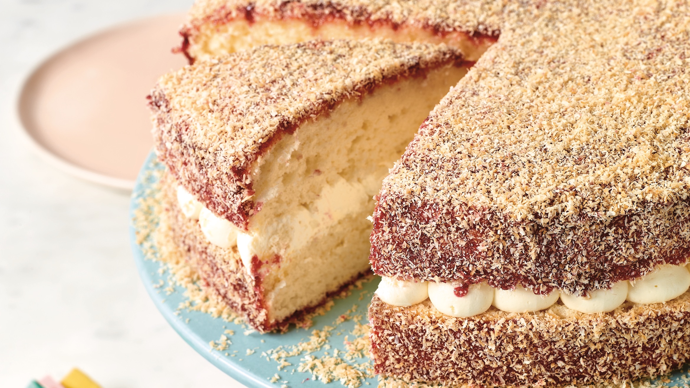 Fedett Lamington torta