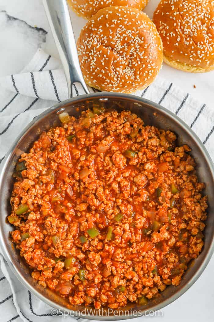 főzés Pulyka Sloppy Joes hozzávalókat