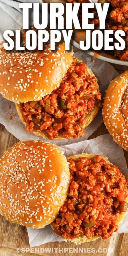 felülnézet a nyitott Törökország Sloppy Joes címmel