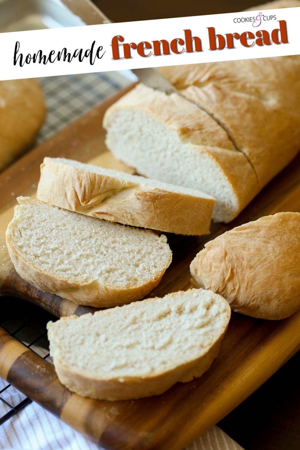 Homemade French Bread Pinterest Image