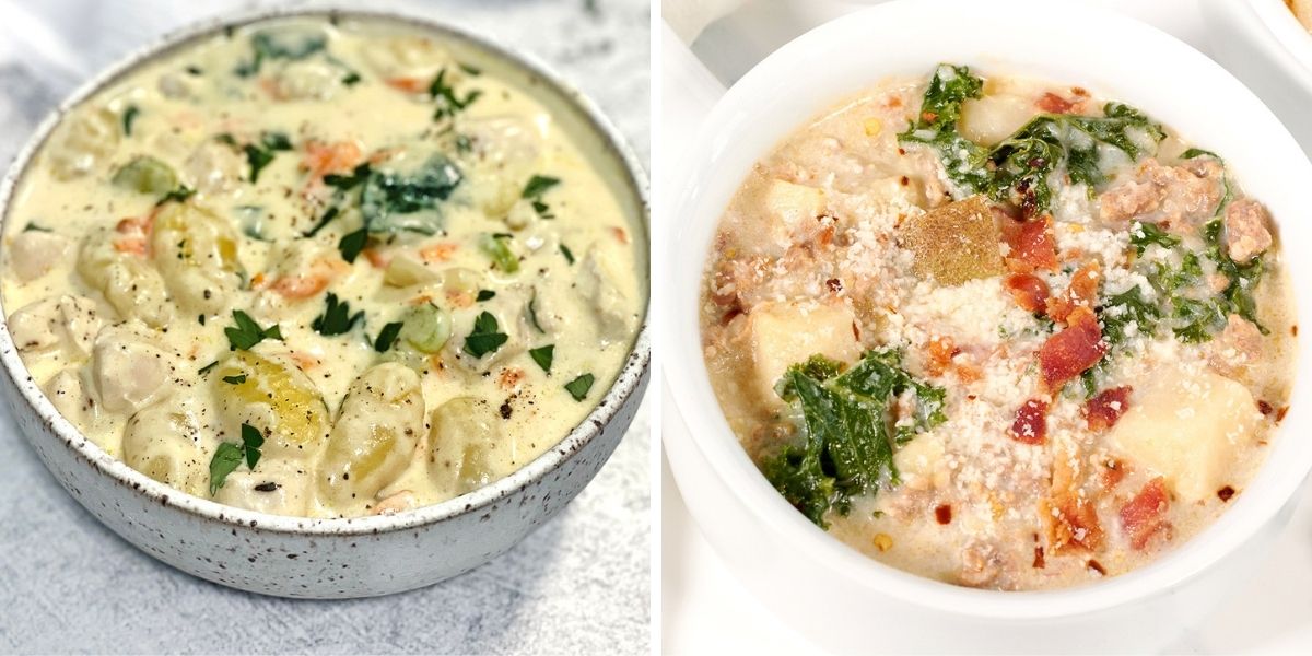 Két leves recept az olívakertből: zuppa toscana és csirke gnocchi.